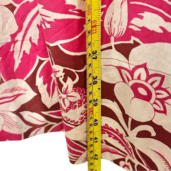 Cara Cara Nicola Cotton Dress in Tropical Harvest Pink Size 10 NEW - Picture 4 of 11